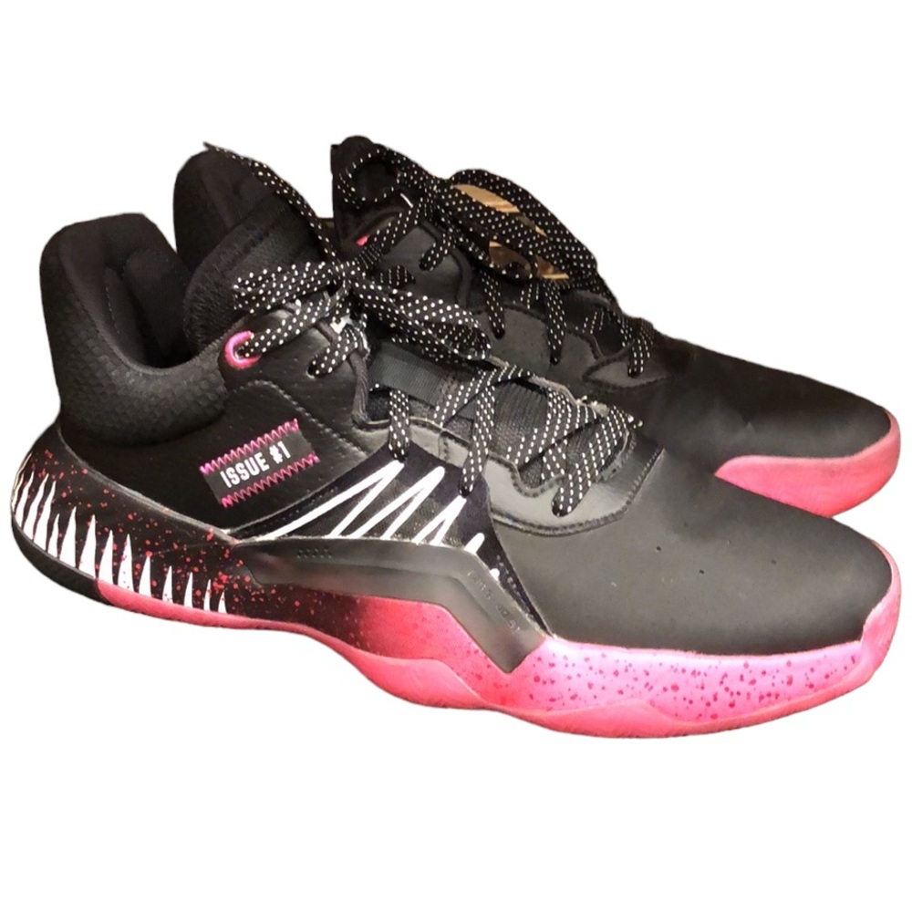 Adidas Donovan Mitchell DON Issue 1 Venom/ Symbiote Spider-Man Size 10 Cavaliers